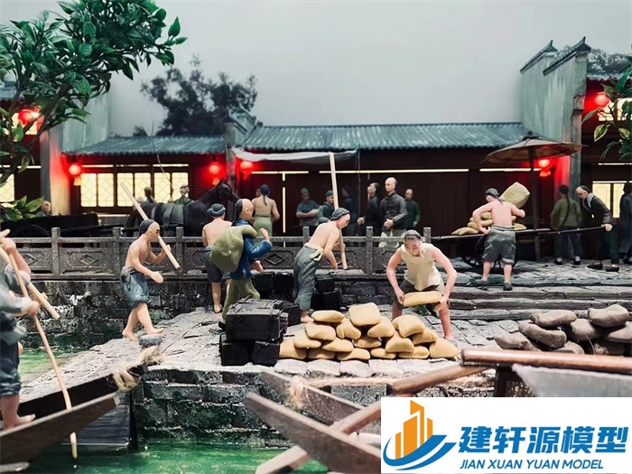 彭泽博物馆江南水乡模型